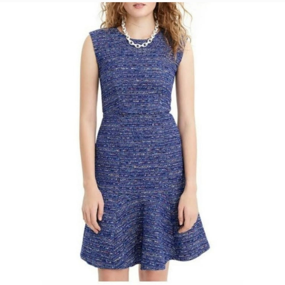 J. Crew A-Line Multicolor Tweed Dress - Size 2